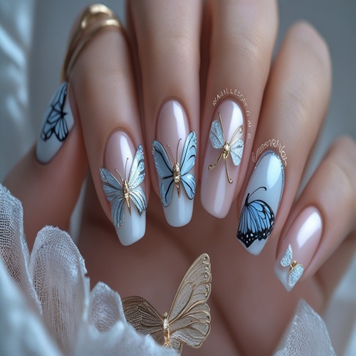 Butterfly Elegance Nail Art