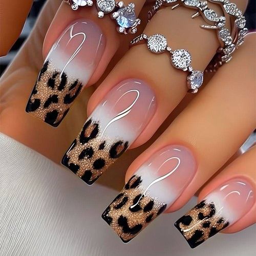 Wild Elegance Ombre Nails