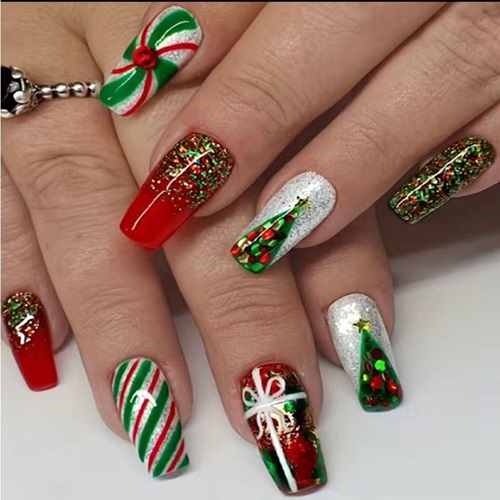 Festive Holiday Nail Art Collection