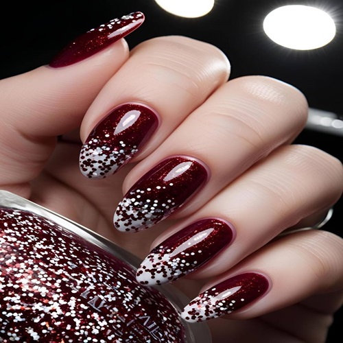 Crimson Snowfall Glam