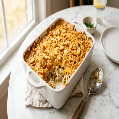 Ritz Cracker Chicken Casserole the Whole Family Loves