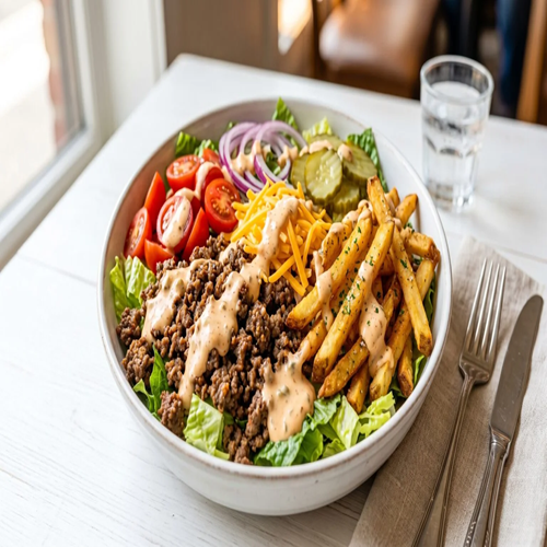 Burger Bowl: All the Flavor, No Bun Required