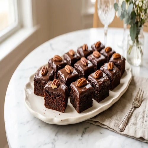 Texas Sheet Cake Bites That Disappear at Every Party
