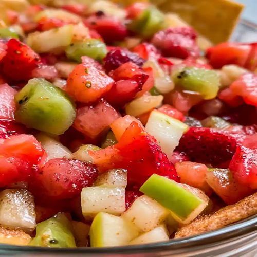 Fruit Salsa With Cinnamon Sugar Chips Recipe, Party-Ready